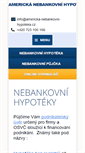 Mobile Screenshot of americka-nebankovni-hypoteka.cz