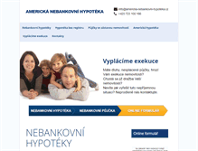 Tablet Screenshot of americka-nebankovni-hypoteka.cz
